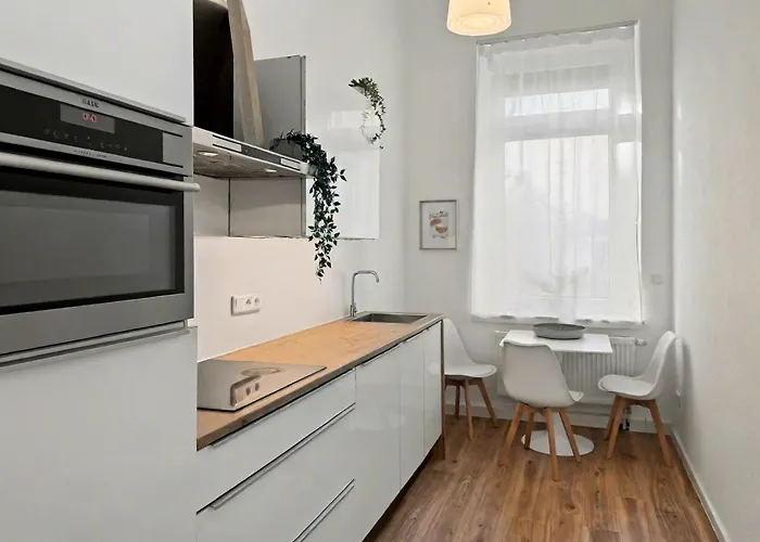 Stuck-denkmal-apartment Zentral In Mit Hohen Decken 公寓 *